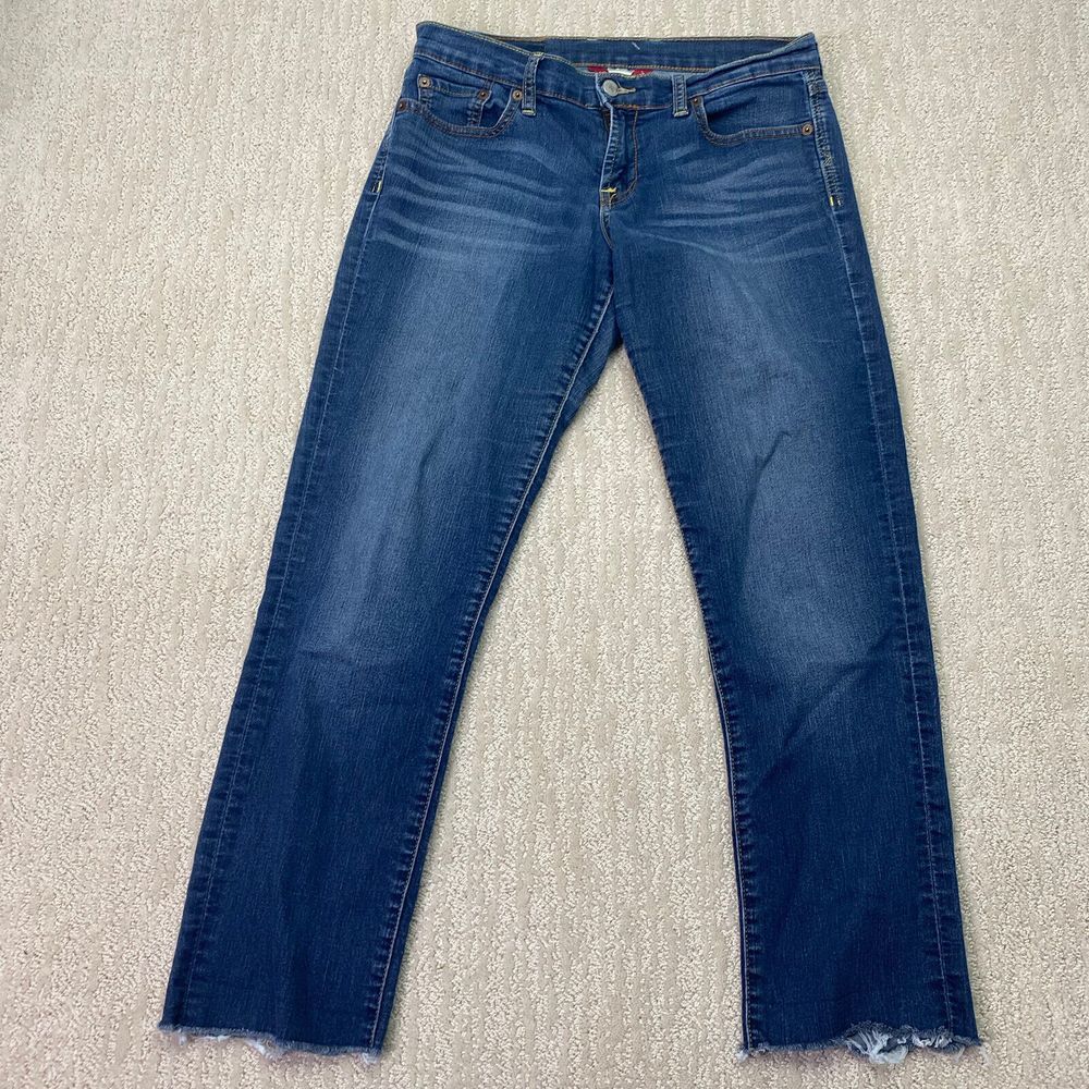 lucky brand jeans‎ womens blue denim Long Inseam raw hem size 6/28